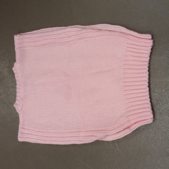 ** VINTAGE **TOP TREND BABY PINK SLEEVELESS,KNIT,SWEATER VEST WITH BUTTON SIDES - Picture 11 of 14